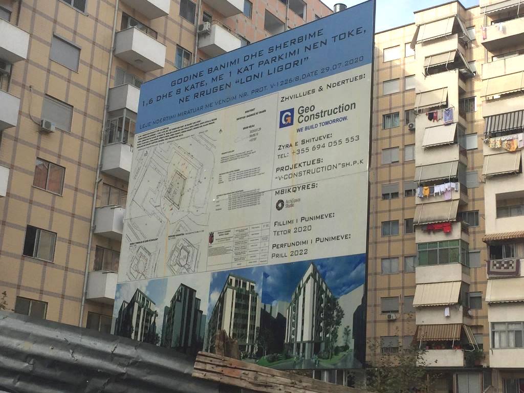Godine banimi dhe sherbime 1,6 dhe 8 kate, ne rrugen Loni Ligori